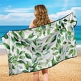thumbnail image 4 of KUIFORTI Car Seat Covers for Trucks/SUVs/Sedans/Vans - Green Leaf Car Accessories for Women- Heavy-Duty Microfiber Seat Protector & Gym Towel (Running, Yoga, Beach Towel), 4 of 8