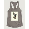thumbnail image 3 of Nonpareil Parrakeet Racerback Tank Women -Sydenham Edwards Designs, Female Small, 3 of 4