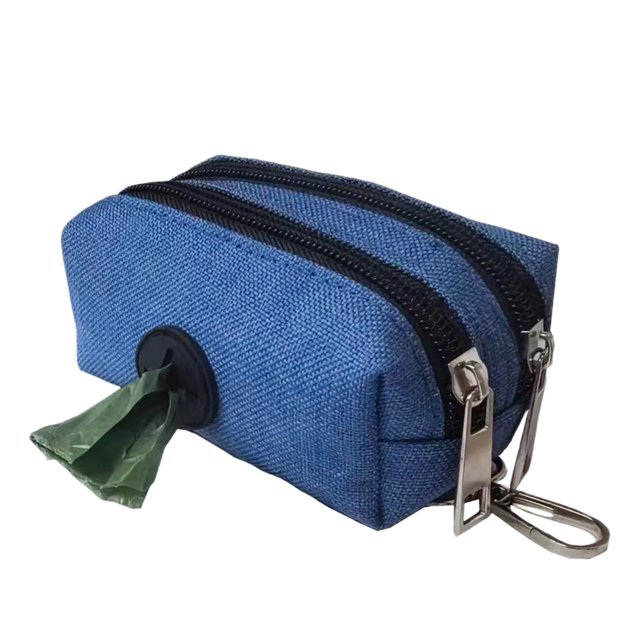 tredstone Portable Dispenser Cleaning Poop PocketDispenser Waste Supplies Durable Bags Poop Waste With Zipper Easy Dog Poop blue