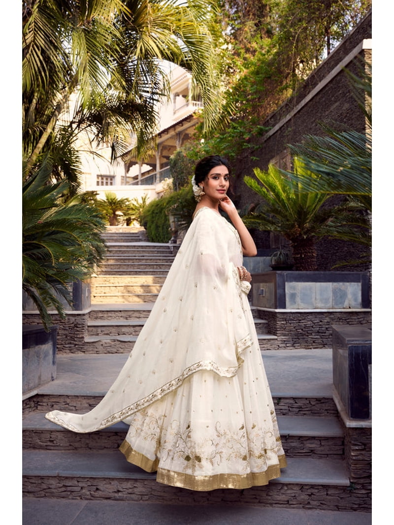 Readytowearshop, Readytowear OffWhite Lehenga choli for women, for Indian  wedding guest lehenga choli - Walmart.com