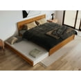 thumbnail image 4 of AFI Lylah King Wood Platform Bed with Panel Footboard and Twin XL Trundle, Light Toffee, 4 of 16