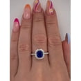 thumbnail image 5 of Lab created Blue Sapphire Ring Engagement Ring, Promise Ring, 5 of 5