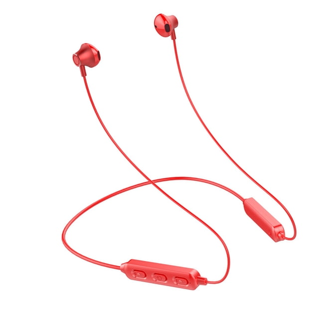 Sidaley Auriculares inalámbricos Bluetooth 5,0 de alta calidad, auriculares deportivos estéreo con banda para el cuello, auriculares manos Type7 NO7