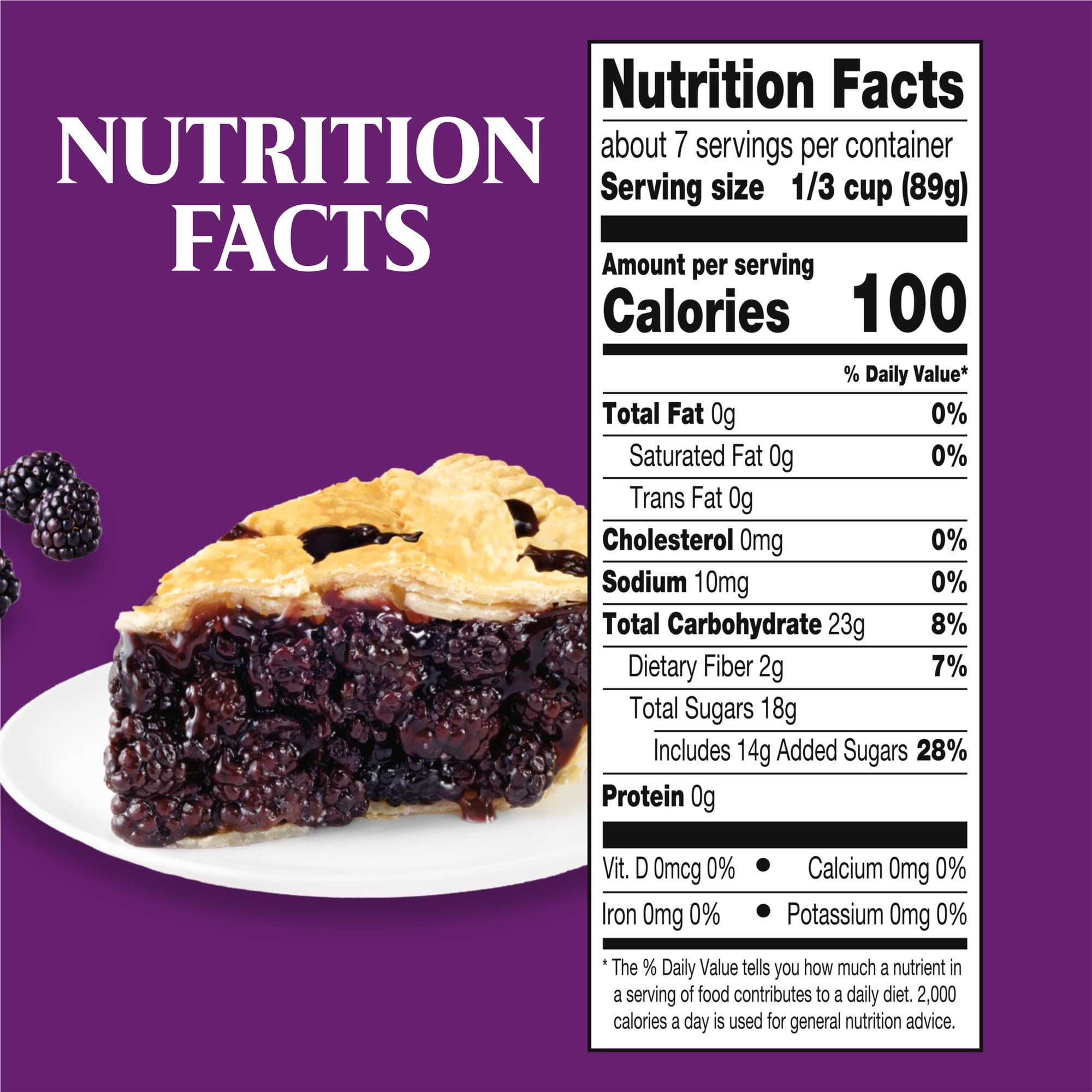 (3 pack) Duncan Hines Wilderness More Fruit, Blackberry Pie Filling and Topping, Ready to Use, 21 oz.