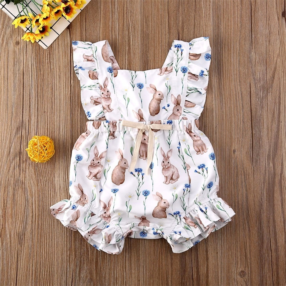 baby easter bunny romper