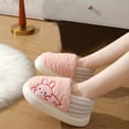 thumbnail image 6 of Aueoeo Bedroom Slippers Women, Women's Comfy Fleece Lined House Slippers Memory Foam Slip-On House Shoes Indoor Outdoor Fuzzy Slippers, 6 of 7