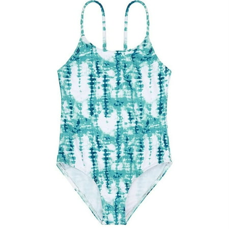 

LBECLEY Girls Swimsuit 1 Piece Beach Sport Thin Straps Green Dyeing Patterns Toddler Girl Swimsuits Beach Vacation Wearing Girls Swimwear Mint Green Size 100