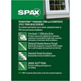 thumbnail image 2 of SPAX Trim Screw Wood #8 x 2-1/2 White HCR - Double Threaded - 100 Pieces, 2.5", White, 2 of 4