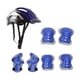 thumbnail image 1 of Casco de patineta para niños shamjiam con rodilleras y muñequeras azul, 1 of 8