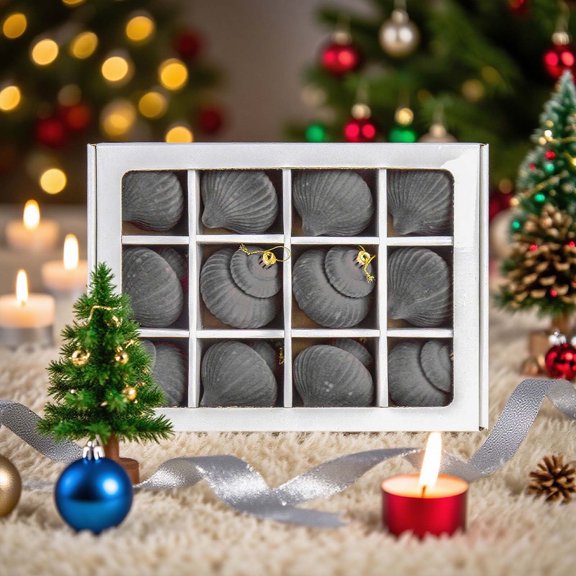 Cebalnir 12pc Christmas Balls Flocked Christmas Tree Ornaments Balls Xmas Hanging Ornaments Decoration, for Holiday Vision Decor Themed Decorative