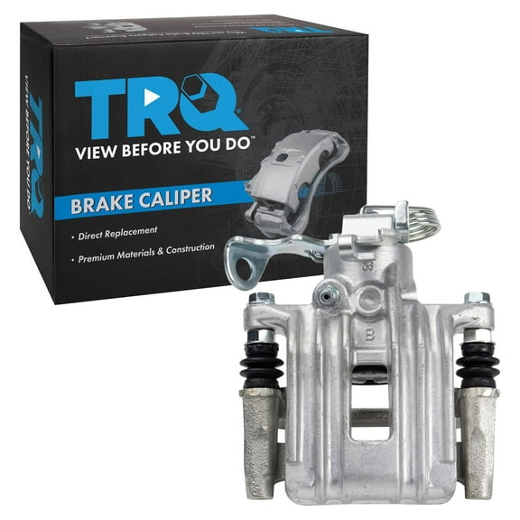 TRQ Rear Left Brake Caliper w/Bracket Drivers Side Compatible with 1998-2001 Audi A6