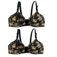 thumbnail image 1 of Ropa interior de sujetador ahuecada cómoda con estampado de lazo a la moda para mujer sin llantas Fridja nalpqowj35492, 1 of 4
