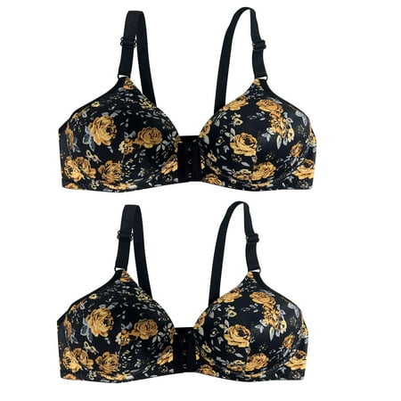 

Summer Savings Clearance 2023! KBODIU Everyday Bras for Women Plus Size Comfort Bras Women s Ultimate Lift Wirefree Bra Bowknot Print Hollow Out Bra Underwear No Rims Bras No Underwire Black