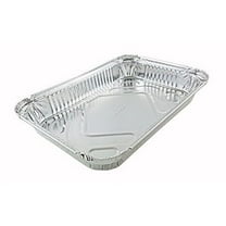 Handi-Foil of America 4 lb. Oblong Aluminum Foil Entrée/Dinner Take-Out Pan - Disposable Trays 50 Pack (pack of 50)