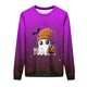 thumbnail image 4 of Heisall Womens Hoodies Halloween-themed Sparkling Print Round Neck Long Sleeve Fleece-lined Casual Sporty Fashion Sweatshirts, 4 of 9