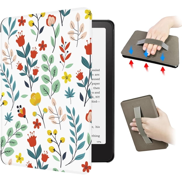 YSTIANN Case for 7 inch (12th Gen, Signature Edition, Colorsoft 2024), Premium PU Leather Cover with Auto Wake/Sleep & Hand Strap - Protective Shell for Readers & Travel WJ85-4618