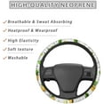 thumbnail image 4 of Bright Color Roses Car Steering Wheel Covers Protection Neoprene Soft Comfort Grip Breathable, Warm in Winter and Cool in Summer Stretch-on Sweat Absorbing Colorful Bloom, 4 of 8