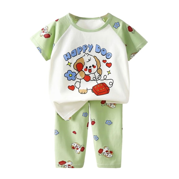 Toddler Baby Girls Summer Clothes 3 6 12 18 24 Months 2T 3T 4T 5T Cute Cotton Sports T-Shirt Shorts Set Casual Toddler Baby Outfits Boy Sky Blue,18-24 Months