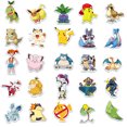 thumbnail image 3 of Mukay 50Pcs Pokemon Pikachu Stickers Pack, Waterproof Cute Cool Teens Funny Theme for Party Favors Gifts, Personalized Your Own MacBook, Laptop, Guitar, Luggage, Skateboard, Car, 3 of 6
