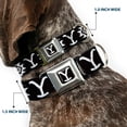 thumbnail image 2 of Paramount Network Pet Collar, Dog Collar Metal Seatbelt Buckle, Yellowstone Dutton Ranch and Native American Icons Black, 11 to 16.5 Inches 1.0 Inch Wide, 2 of 8