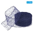 thumbnail image 3 of Uxcell 1.8 Inch Wide 25 Yards Lace Trim Ribbon Sewing Lace Roll Gift Package Pattern Wrapping Navy Blue, 3 of 6