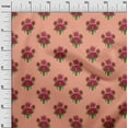 thumbnail image 2 of oneOone Organic Cotton Voile Fabric Leaves & Floral Block Printed Fabric 1 Yard 42 Inch Wide, 2 of 4