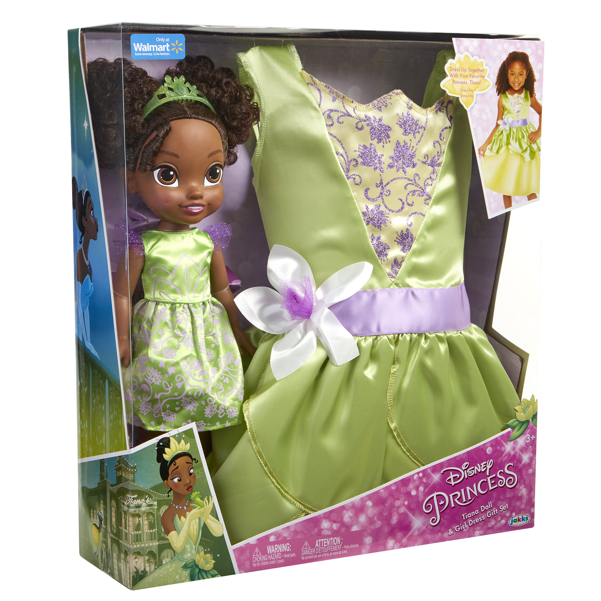 disney princess tiana toddler doll and dress