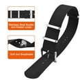 thumbnail image 3 of ANNEFIT Nylon Watch Band 24mm, One-Piece Waterproof Military Watch Straps with Heavy Silver Buckle (Black), 3 of 4