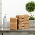 thumbnail image 2 of Superior Hymnia Egyptian Cotton Face Towel Set, Rust, 2 of 6