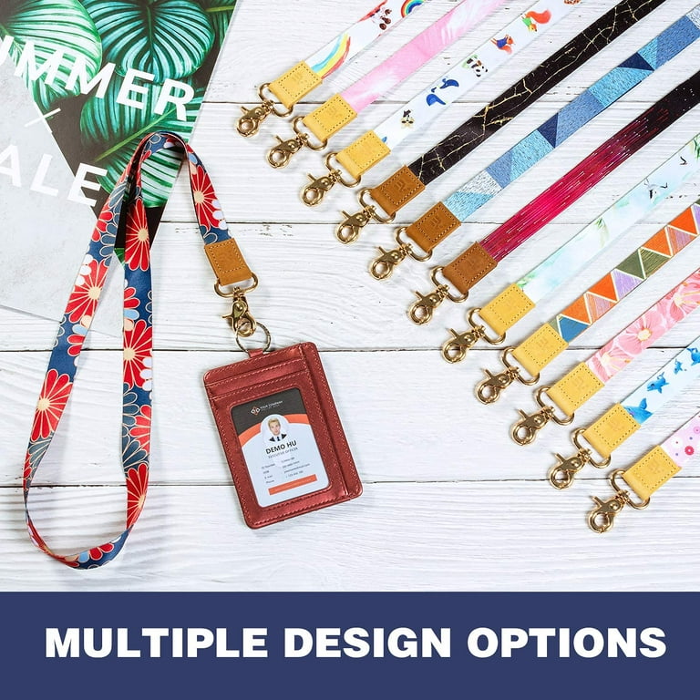 Pack of 2 Wrist and Neck Lanyards for ID Badges EcoVision Wristlet