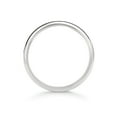 thumbnail image 3 of Women's 14K White Gold 3mm Traditional Fit Plain Wedding Band Ring Size 6.5, 3 of 5