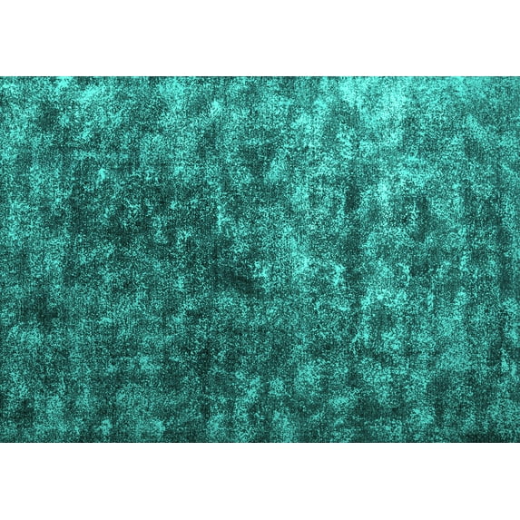 Ahgly Company Indoor Rectangle Abstract Turquoise Blue Contemporary Area Rugs, 6' x 9'