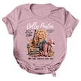 thumbnail image 2 of Women's Dolly Shirts Country Music Legend T-Shirt Crewneck Short Sleeve Shirt Vintage Graphic Blouse Loose Fit T-Shirt Trendy Tee Tops S, 2 of 5