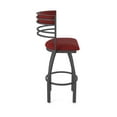 thumbnail image 4 of 860 Hunter 36" Swivel Bar Stool with Pewter Finish and Graph Ruby Seat and Back, 4 of 5