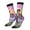 2 Black-1, variant on Sky Sunflower Skull Pattern Sport Socks for Women and Men Crew Socks Sporty Calf Socks Casual Socks