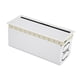 thumbnail image 4 of Pasacables de escritorio de aluminio, caja organizadora de cables, portátil, resistente y multifuncional. Blanco, 4 of 9
