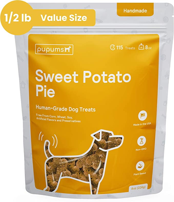 Pupums Healthy Sweet Potato Dog Treats All Natural Dog Biscuits with