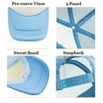 thumbnail image 3 of Toptie Adult 5 Panel Mid Profile Mesh Back Trucker Hat Foam Snapback Hat-RoyalBlue/White, 3 of 8