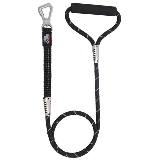 Pet Life LS19BK Flexo-Tour Shock Aborbing & 3M Reflective Dog Leash, Black - One Size