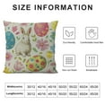 thumbnail image 5 of Qinduosi Easter Pillow Covers of , Colorful Bunny Eggs Throw Pillows Farmhouse Rabbit Spring Decor Pillow, 5 of 5