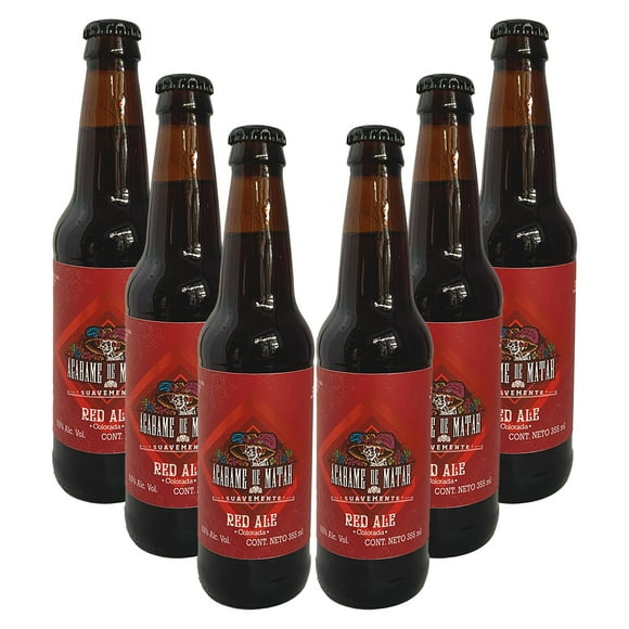 Six Pack Cerveza Acábame De Matar Red Ale Colorada 355 ml Acábame de matar Cerveza, Red Ale