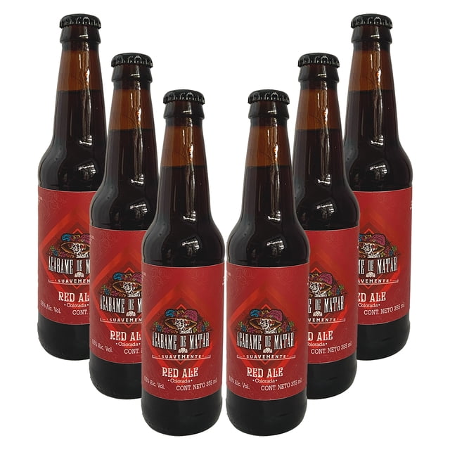Six Pack Cerveza Acábame De Matar Red Ale Colorada 355 ml Acábame de matar Cerveza, Red Ale