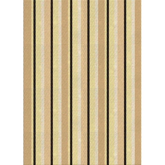 Ahgly Company Tapis Rectangulaire Lavable en Machine Intérieur Transitionnel Brun Cuivré, 5 Pieds x 8 Pieds