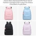 thumbnail image 5 of Mochila Lisa para Portátil de 14 Pulgadas, Mochilas Escolares Repelentes al Agua Mochila Informal para Viajes Escolares, Mochila Ligera para Adolescentes, 5 of 5