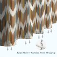 thumbnail image 6 of Colorful Geometric Chevron Pattern Shower Curtain 72"x84" ,Bathroom Decorative Shower Curtains Set with 12 Hooks,Modern Waterproof Washable Shower Curtain, 6 of 6