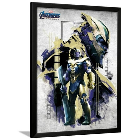 Avengers Endgame Thanos Framed Poster Wall Art