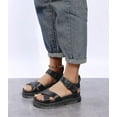 thumbnail image 3 of Summer Womens Chunky Sandals Thick Sole Strappy Flatforms Shoes, 3 of 5