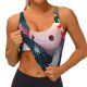 thumbnail image 3 of Balery Whimsical Axolotl Fantasy Sujetadores deportivos con espalda cruzada para mujer, acolchados, sin costuras, de alto impacto, ideales para yoga, gimnasio, entrenamiento y fitness.-, 3 of 8