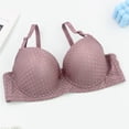 thumbnail image 6 of Gfyviroh Women's Underwire Bra Full Coverage Comfort Support T-Shirt Bra Polka Dot Back Closure Everyday Bras,Sizes 36B-46D, 6 of 9