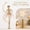 Blush Ivory Light Gold, variant on Christmas Tree Topper Ballerina Elf with Warm LED Lights for Holiday Home Decor, Christmas Tree Topper Elegant 3D Sculpted Tree Top Decoration for Christmas Home Display